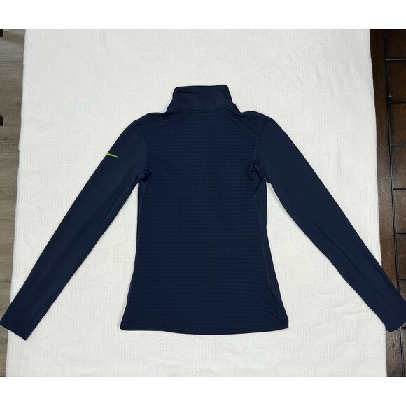 Nike Seattle Seahawks 1/4 Zip Pullover Mens Medium Blue NFL Football On Field - Picture 3 of 3